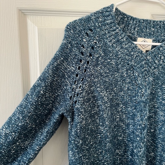 St Johns Bay Blue Knit Women's Sweater - Picture 2 of 4